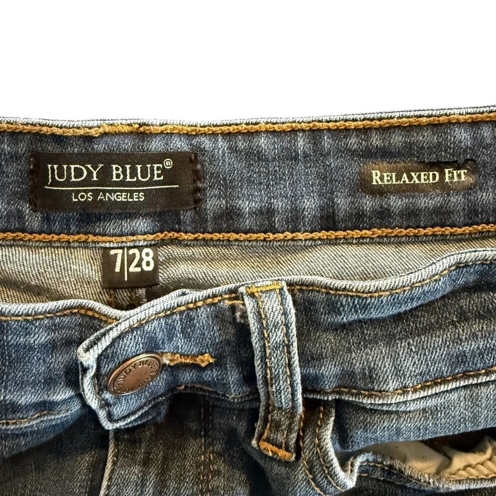 Judy Blue Relaxed Fit Mid Rise Blue Women’s Size 7/28 Style JB82251DK